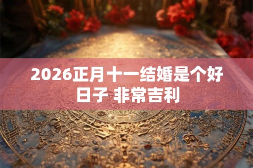 2026正月十一结婚是个好日子 非常吉利