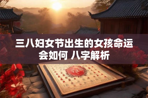 三八妇女节出生的女孩命运会如何 八字解析