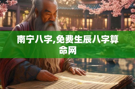 南宁八字,免费生辰八字算命网 南宁八字,免费生辰八字算命网
