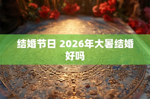 结婚节日 2026年大暑结婚好吗
