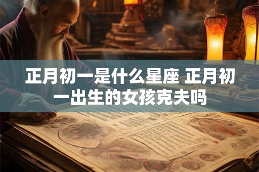 正月初一是什么星座 正月初一出生的女孩克夫吗 正月初一是什么星座 正月初一出生的女孩克夫吗