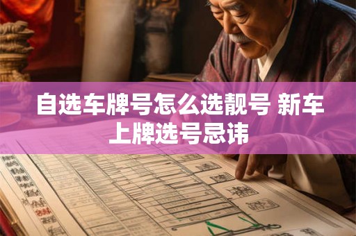 自选车牌号怎么选靓号 新车上牌选号忌讳 自选车牌号怎么选靓号 新车上牌选号忌讳