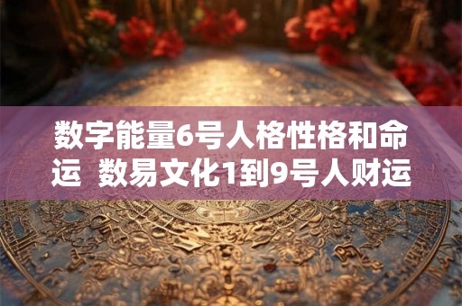 数字能量6号人格性格和命运  数易文化1到9号人财运解析