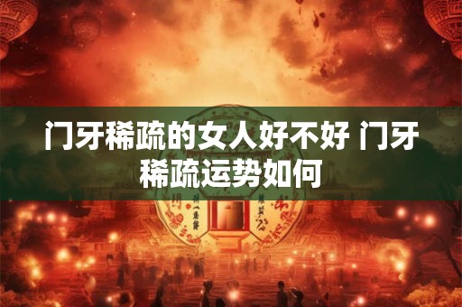 门牙稀疏的女人好不好 门牙稀疏运势如何