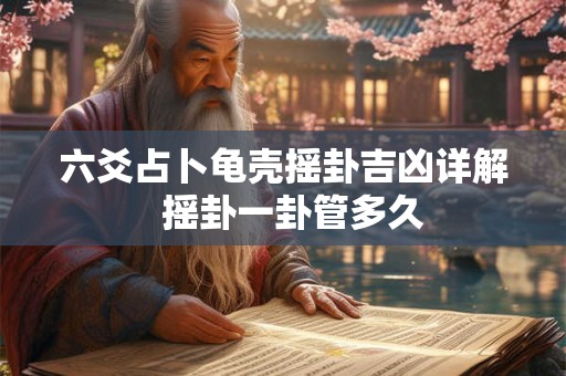 六爻占卜龟壳摇卦吉凶详解  摇卦一卦管多久