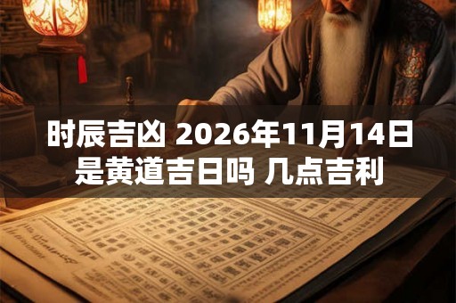 时辰吉凶 2026年11月14日是黄道吉日吗 几点吉利 时辰吉凶 2026年11月14日是黄道吉日吗 几点吉利