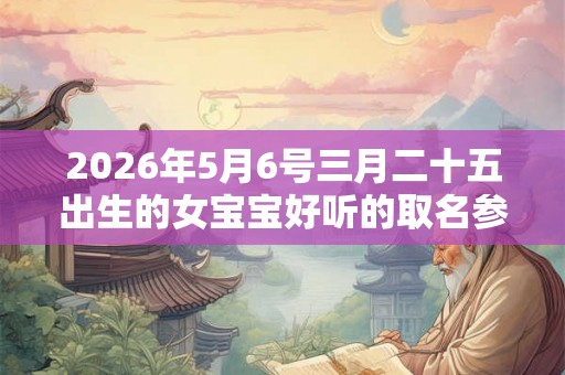 2026年5月6号三月二十五出生的女宝宝好听的取名参考