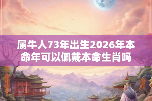 属牛人73年出生2026年本命年可以佩戴本命生肖吗