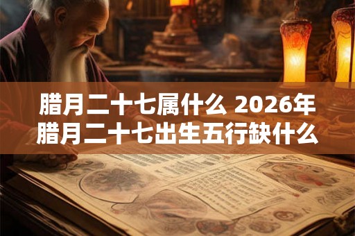 腊月二十七属什么 2026年腊月二十七出生五行缺什么