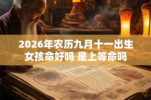 2026年农历九月十一出生女孩命好吗 是上等命吗 2026年农历九月十一出生女孩命好吗 是上等命吗