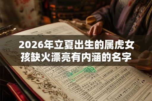 2026年立夏出生的属虎女孩缺火漂亮有内涵的名字
