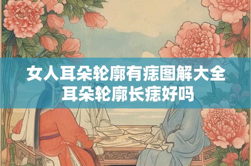 女人耳朵轮廓有痣图解大全 耳朵轮廓长痣好吗