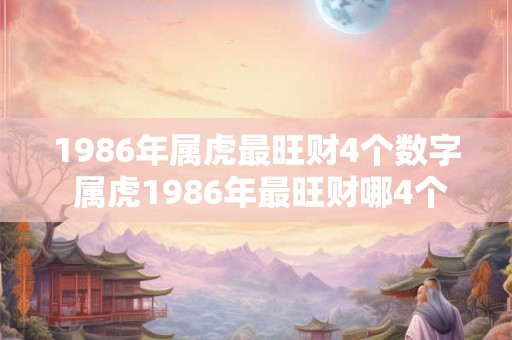1986年属虎最旺财4个数字 属虎1986年最旺财哪4个数字