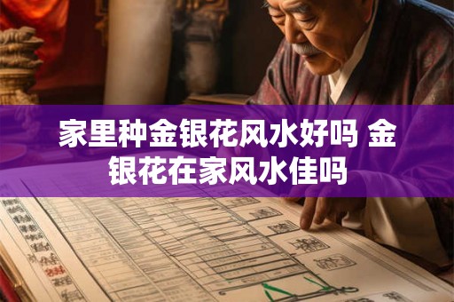 家里种金银花风水好吗 金银花在家风水佳吗