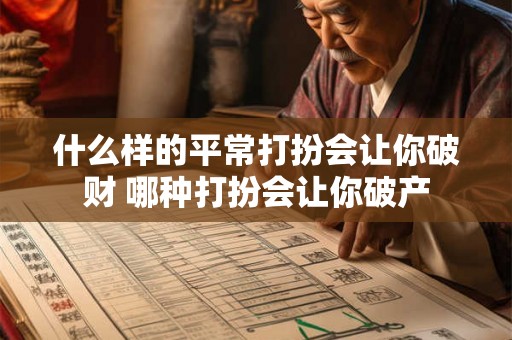 什么样的平常打扮会让你破财 哪种打扮会让你破产 什么样的平常打扮会让你破财 哪种打扮会让你破产