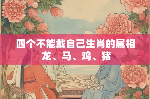 四个不能戴自己生肖的属相 龙、马、鸡、猪