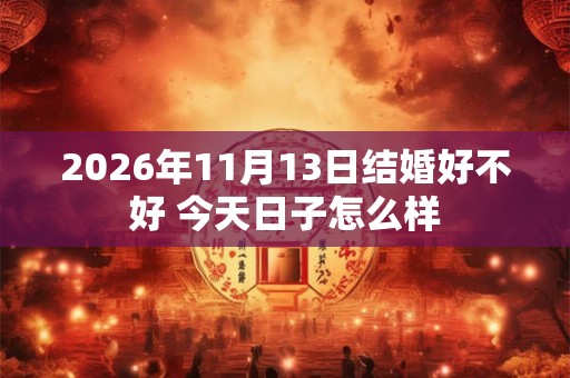2026年11月13日结婚好不好 今天日子怎么样 2026年11月13日结婚好不好 今天日子怎么样