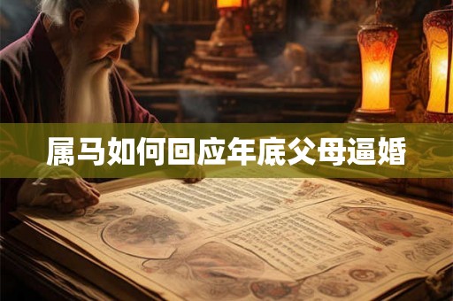 属马如何回应年底父母逼婚