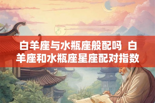 白羊座与水瓶座般配吗  白羊座和水瓶座星座配对指数