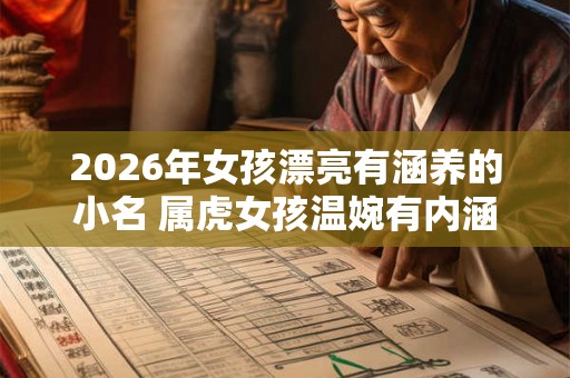 2026年女孩漂亮有涵养的小名 属虎女孩温婉有内涵的名字