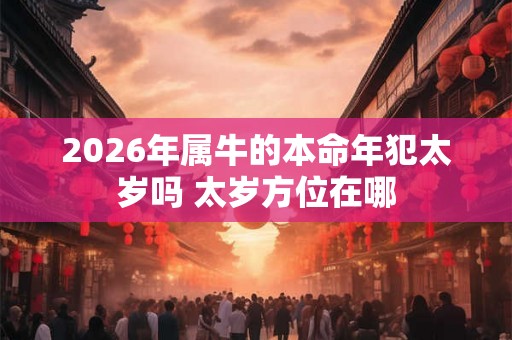 2026年属牛的本命年犯太岁吗 太岁方位在哪