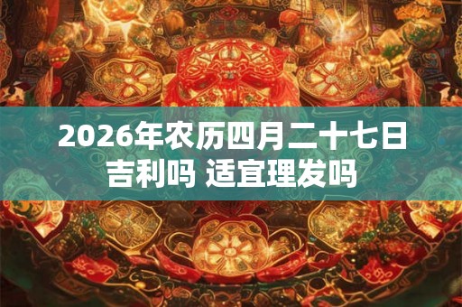 2026年农历四月二十七日吉利吗 适宜理发吗