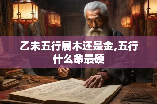 乙未五行属木还是金,五行什么命最硬