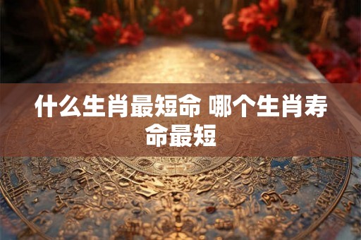 什么生肖最短命 哪个生肖寿命最短