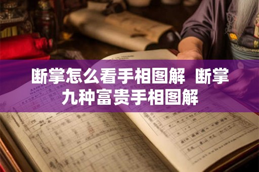 断掌怎么看手相图解  断掌九种富贵手相图解