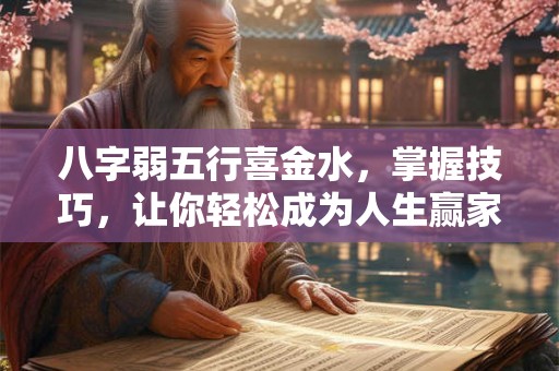 八字弱五行喜金水，掌握技巧，让你轻松成为人生赢家