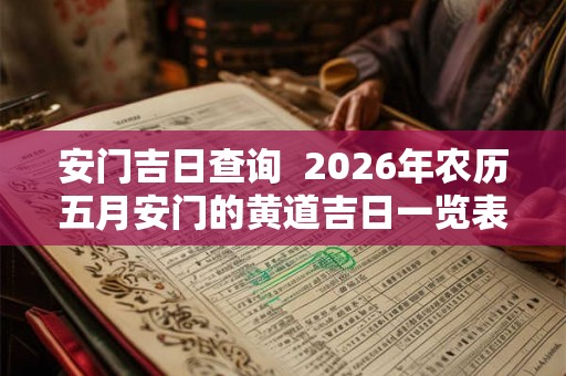 安门吉日查询 2026年农历五月安门的黄道吉日一览表 安门吉日查询 2026年农历五月安门的黄道吉日一览表