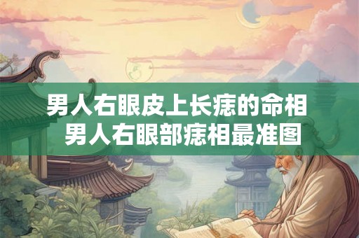 男人右眼皮上长痣的命相  男人右眼部痣相最准图