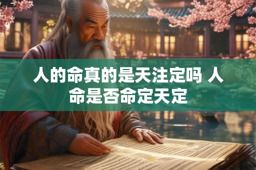 人的命真的是天注定吗 人命是否命定天定