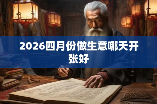 2026四月份做生意哪天开张好 2026四月份做生意哪天开张好