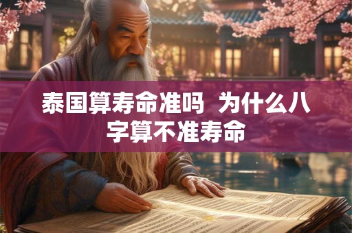 泰国算寿命准吗 为什么八字算不准寿命 泰国算寿命准吗 为什么八字算不准寿命