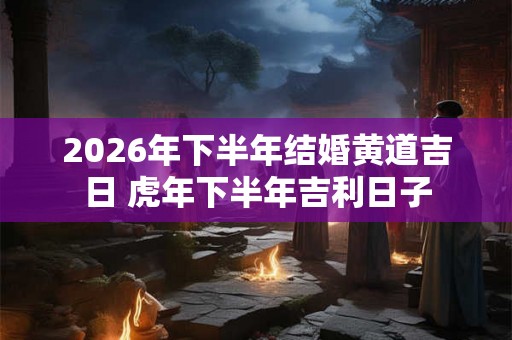 2026年下半年结婚黄道吉日 虎年下半年吉利日子