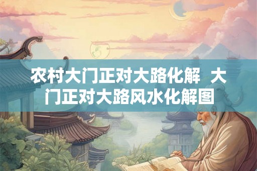 农村大门正对大路化解 大门正对大路风水化解图 农村大门正对大路化解 大门正对大路风水化解图