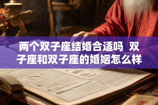 两个双子座结婚合适吗  双子座和双子座的婚姻怎么样