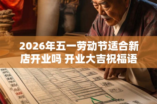 2026年五一劳动节适合新店开业吗 开业大吉祝福语
