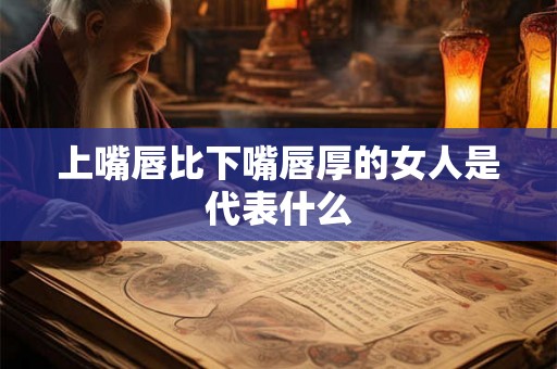 上嘴唇比下嘴唇厚的女人是代表什么 上嘴唇比下嘴唇厚的女人是代表什么
