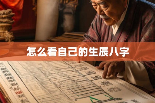 怎么看自己的生辰八字