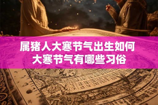 属猪人大寒节气出生如何 大寒节气有哪些习俗
