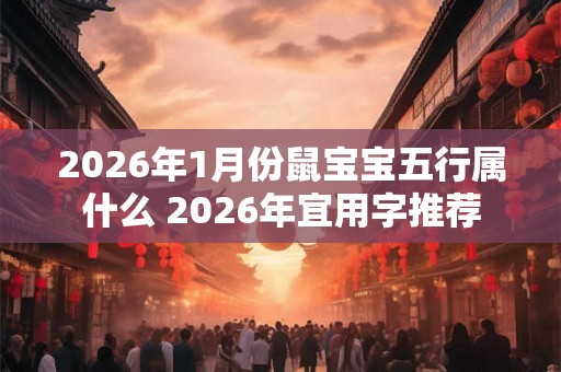 2026年1月份鼠宝宝五行属什么 2026年宜用字推荐