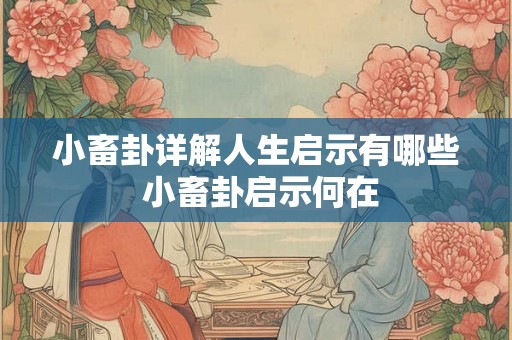 小畜卦详解人生启示有哪些 小畜卦启示何在