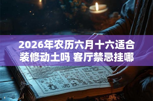 2026年农历六月十六适合装修动土吗 客厅禁忌挂哪种画