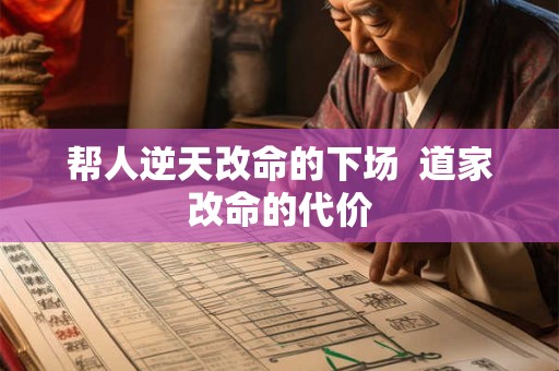帮人逆天改命的下场  道家改命的代价