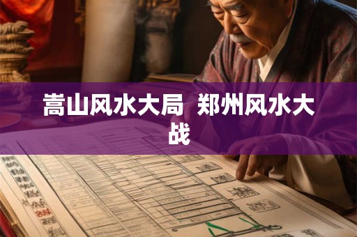 嵩山风水大局  郑州风水大战