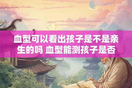 血型可以看出孩子是不是亲生的吗 血型能测孩子是否亲生 血型可以看出孩子是不是亲生的吗 血型能测孩子是否亲生
