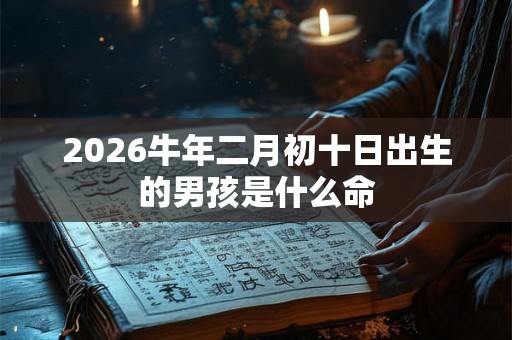 2026牛年二月初十日出生的男孩是什么命