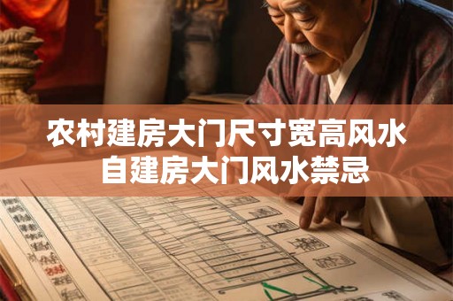 农村建房大门尺寸宽高风水  自建房大门风水禁忌